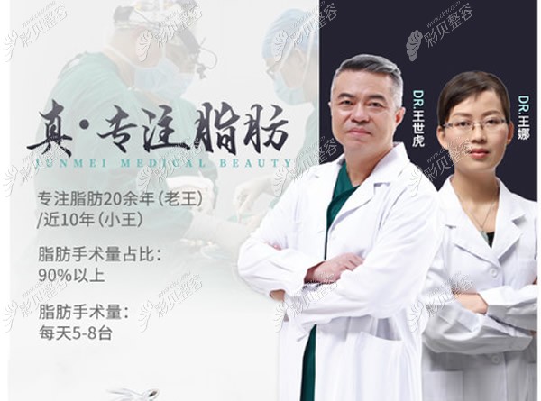 广州军美吸脂医生王世虎和王娜
